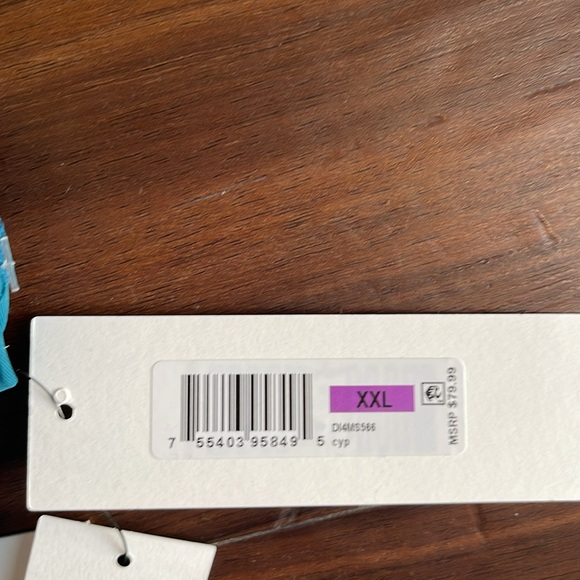 New DKNY V-Neck Ring One Piece Swimsuit with tummy control - Picture 9 of 17